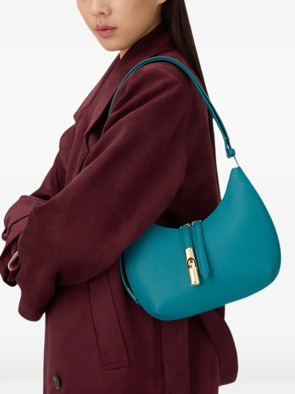 Furla Kleine Goccia schoudertas Blauw