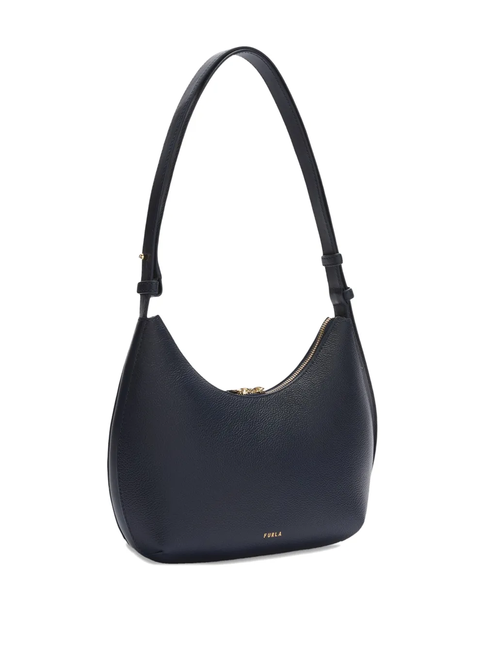 Furla Goccia kleine leren schoudertas Blauw