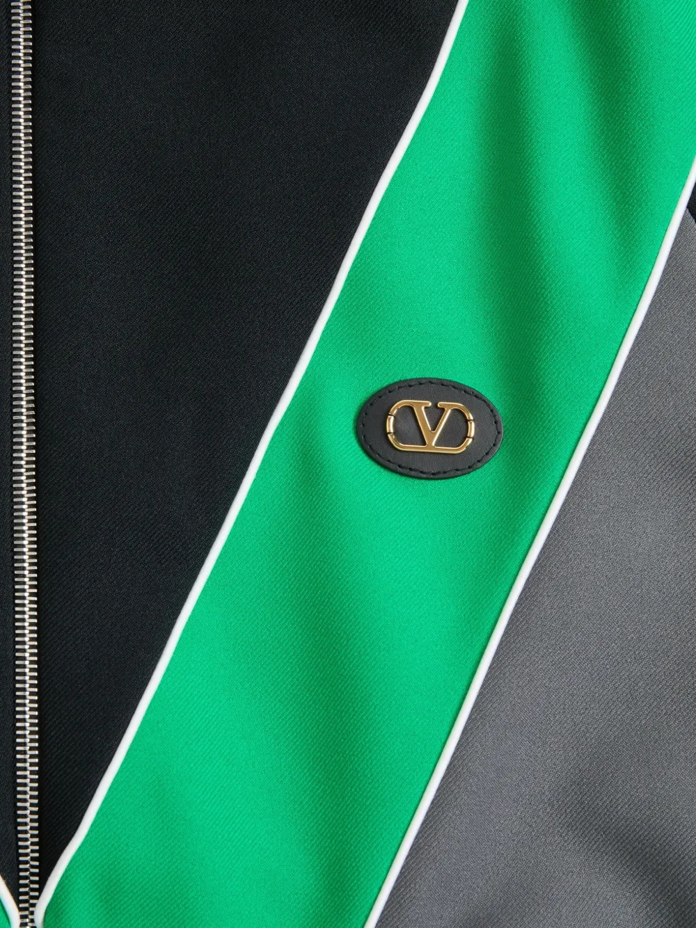 Valentino Garavani Trui met logopatch en rits Zwart