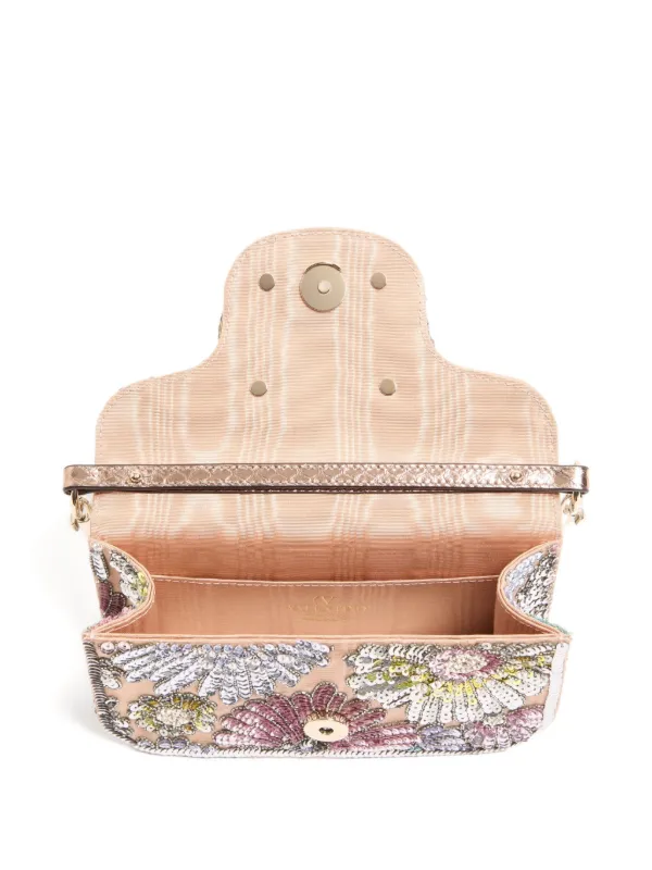 Valentino Garavani Small Locò floral-embroidered Tote Bag
