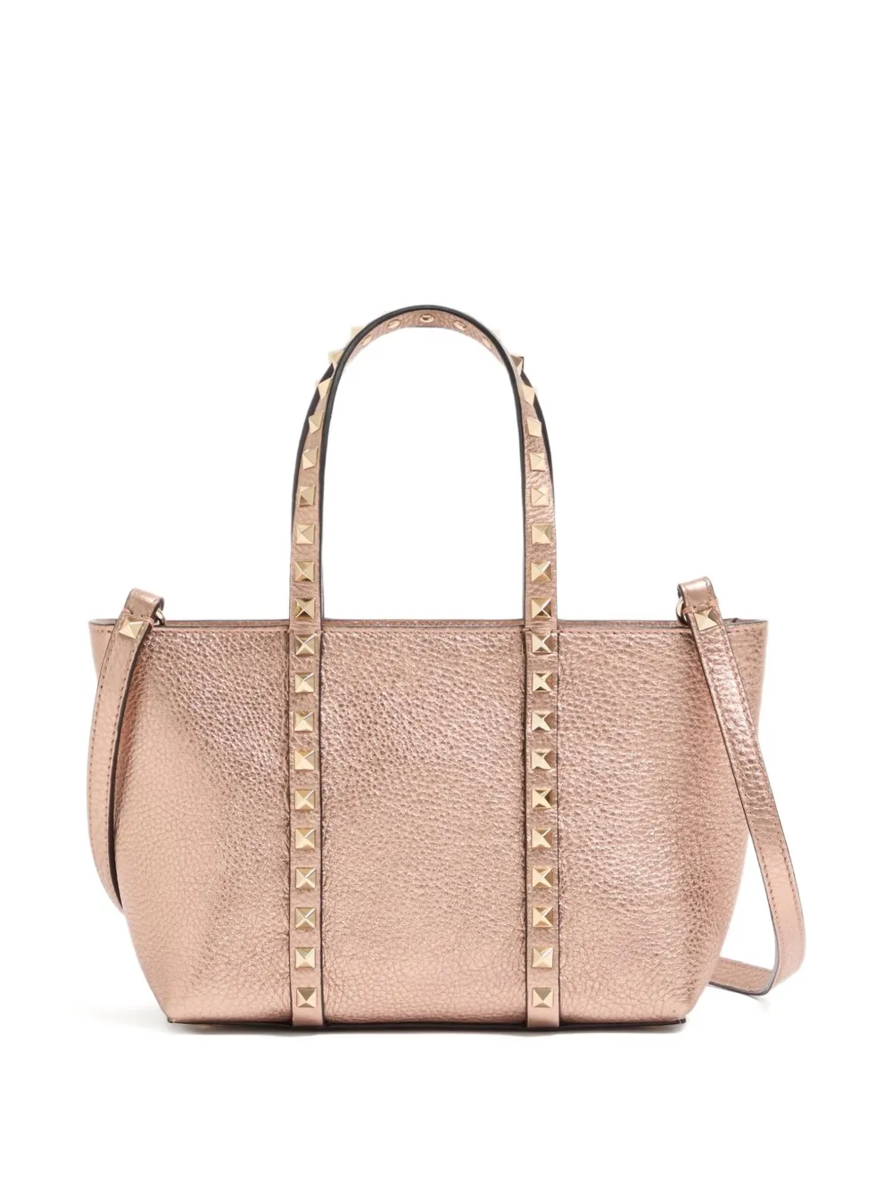 Valentino Garavani Borsa tote Rockstud piccola - Rosa