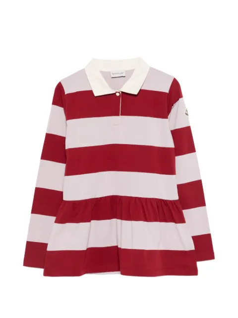 Moncler Enfant striped polo-collar dress