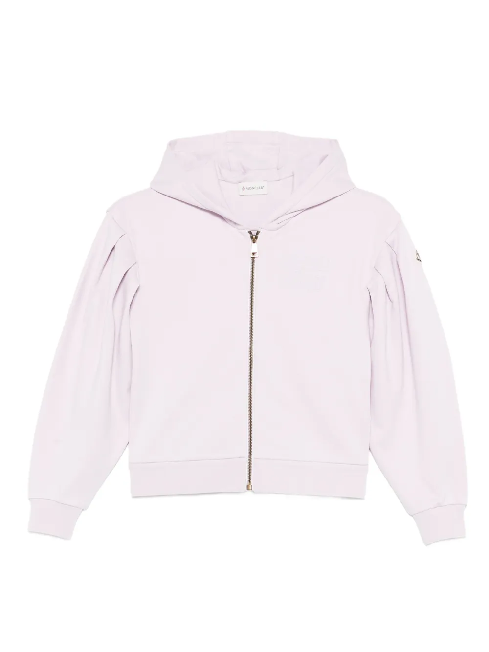 Moncler Enfant Hoodie met rits Paars