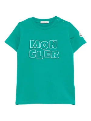 新品！QRコード付きMONCLERモンクレールロゴベビーTシャツ2歳90cm Moncler Enfant Baby T-Shirts - Designer Kidswear - FARFETCH