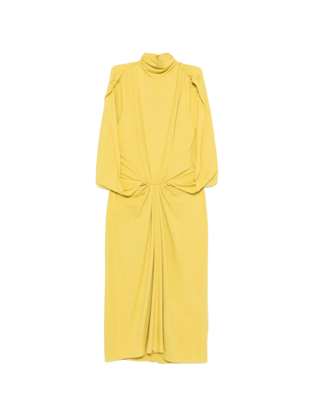 Esse Studios Solina cape gathered dress - Giallo