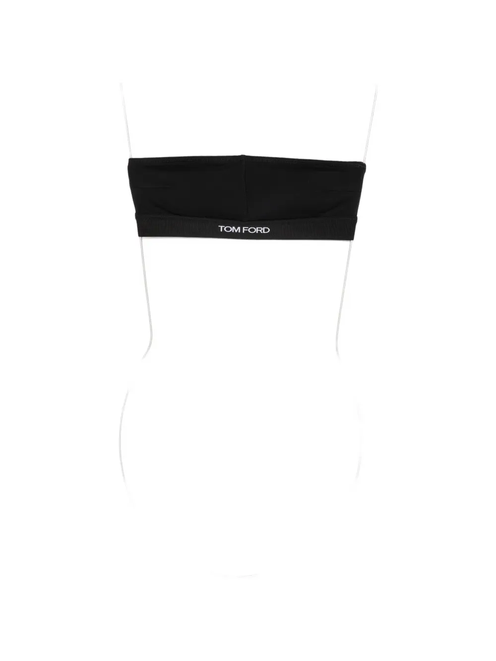 Tom Ford Logo Bandeau Bra In Black