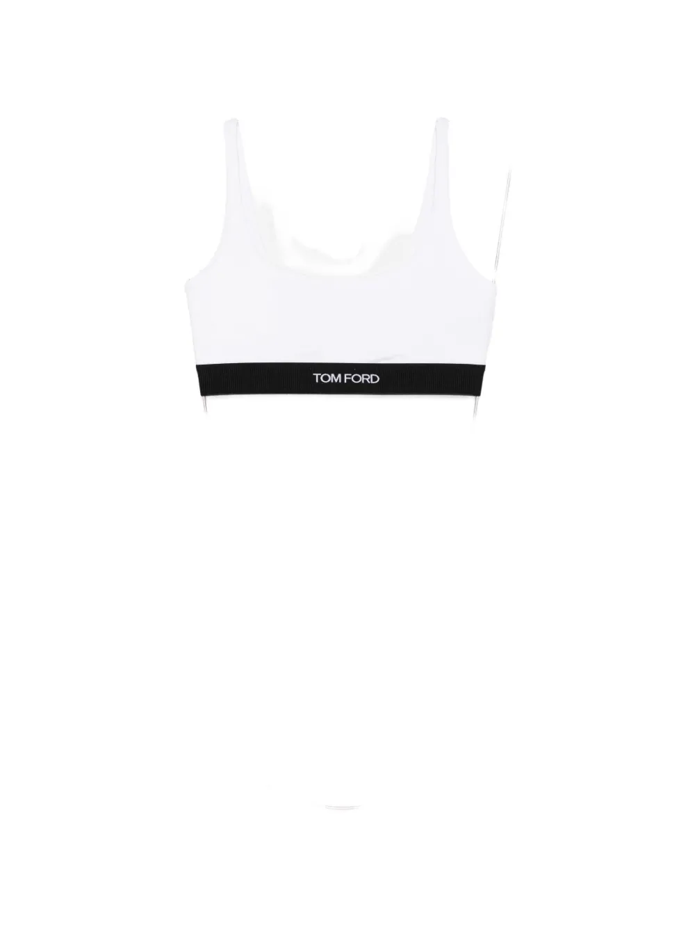 Tom Ford Logo-detail Bra In White