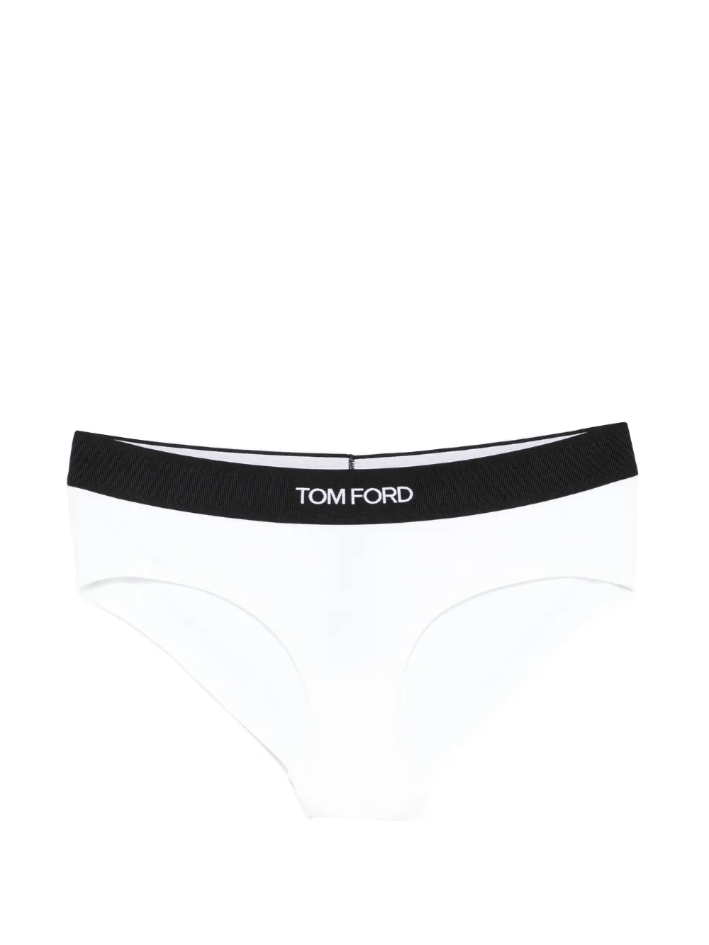 TOM FORD logo-waistband briefs - Bianco