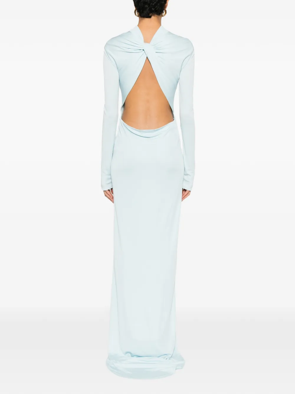 TOM FORD Maxi-avondjurk met open achterkant Blauw