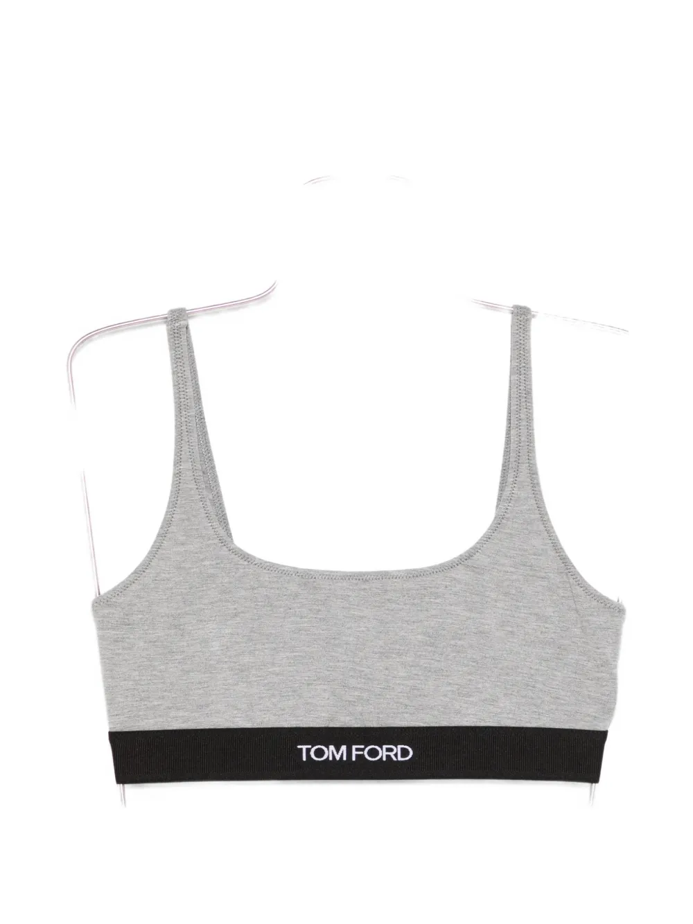 Tom Ford Logo Bra In Gray