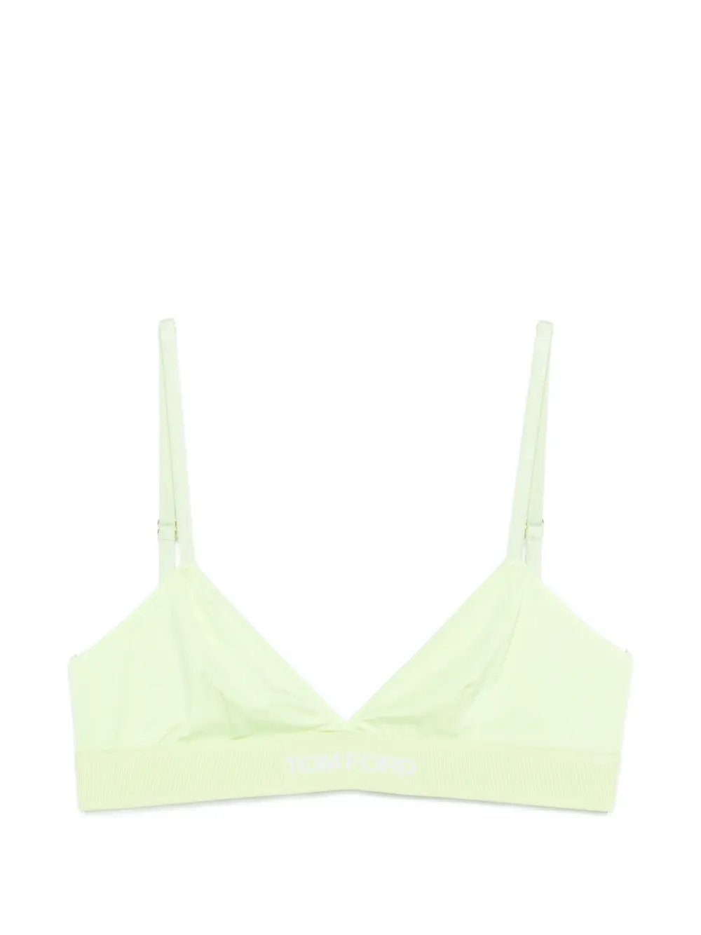 TOM FORD triangle logo-detail bra - Verde