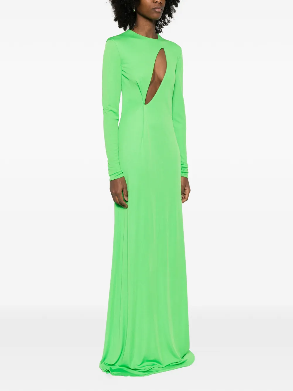TOM FORD Uitgesneden maxi-jurk Groen