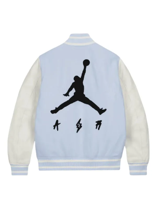 Jordan x J Balvin Varsity Bomber Jacket | Blue | FARFETCH JO