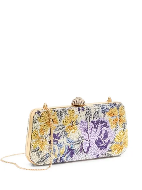 Valentino Garavani flower rhinestone clutch bag