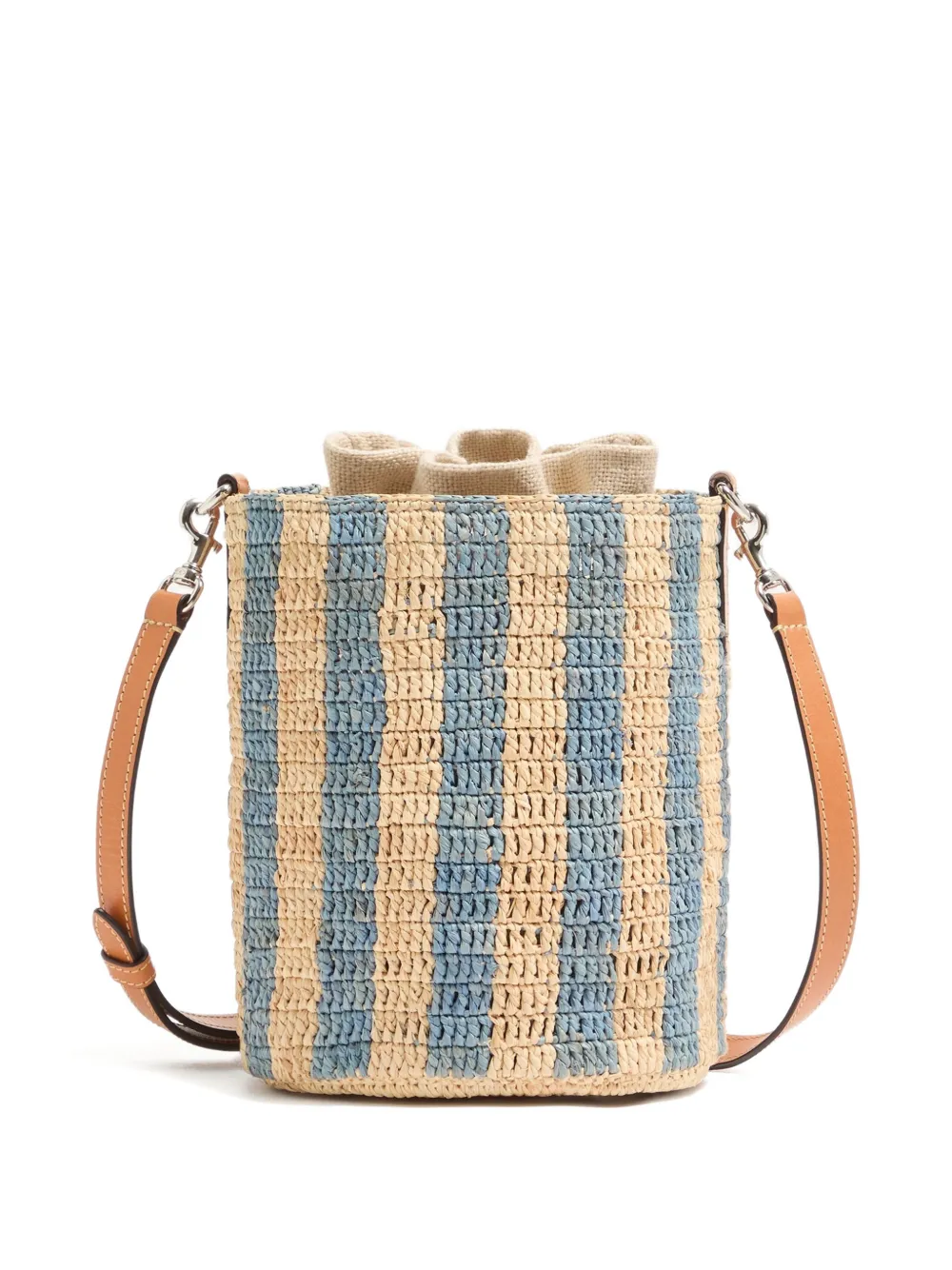 Valentino Garavani Gestreepte bucket-tas Beige