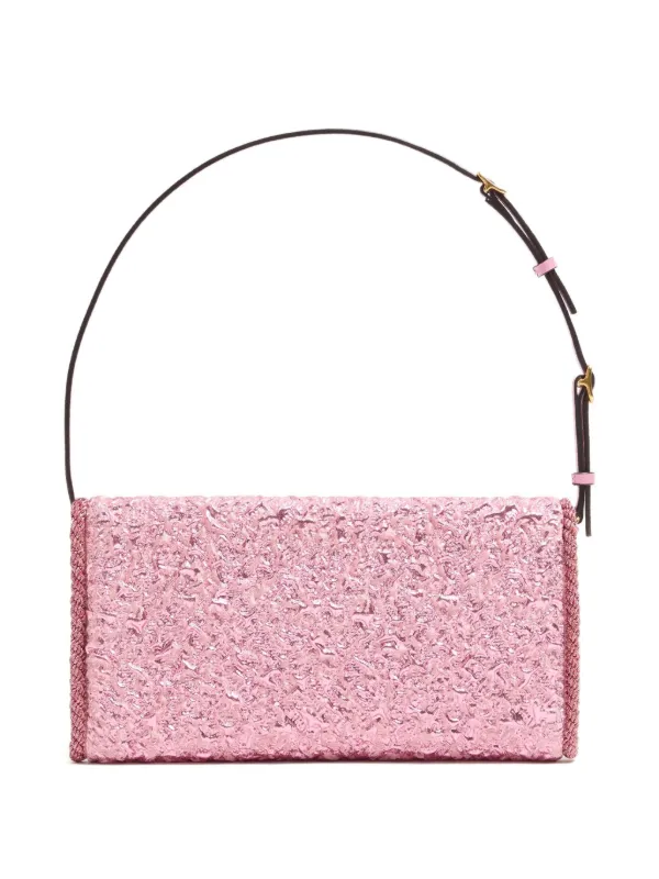 Valentino Garavani ヴァレンティノ・ガラヴァーニ Vロゴ チェーン ショルダーバッグ ピンク 4W2P0T83HPF GF9 レディース【中古】【美品】 Valentino Garavani ドゥ ヴェイン ショルダーバッグ S | ピンク