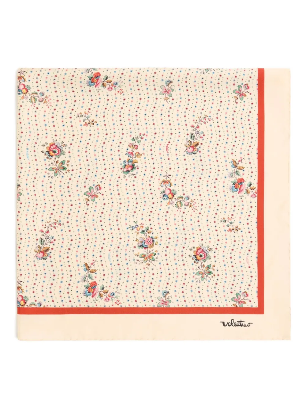 Valentino Garavani Papier Floreal silk scarf - Beige