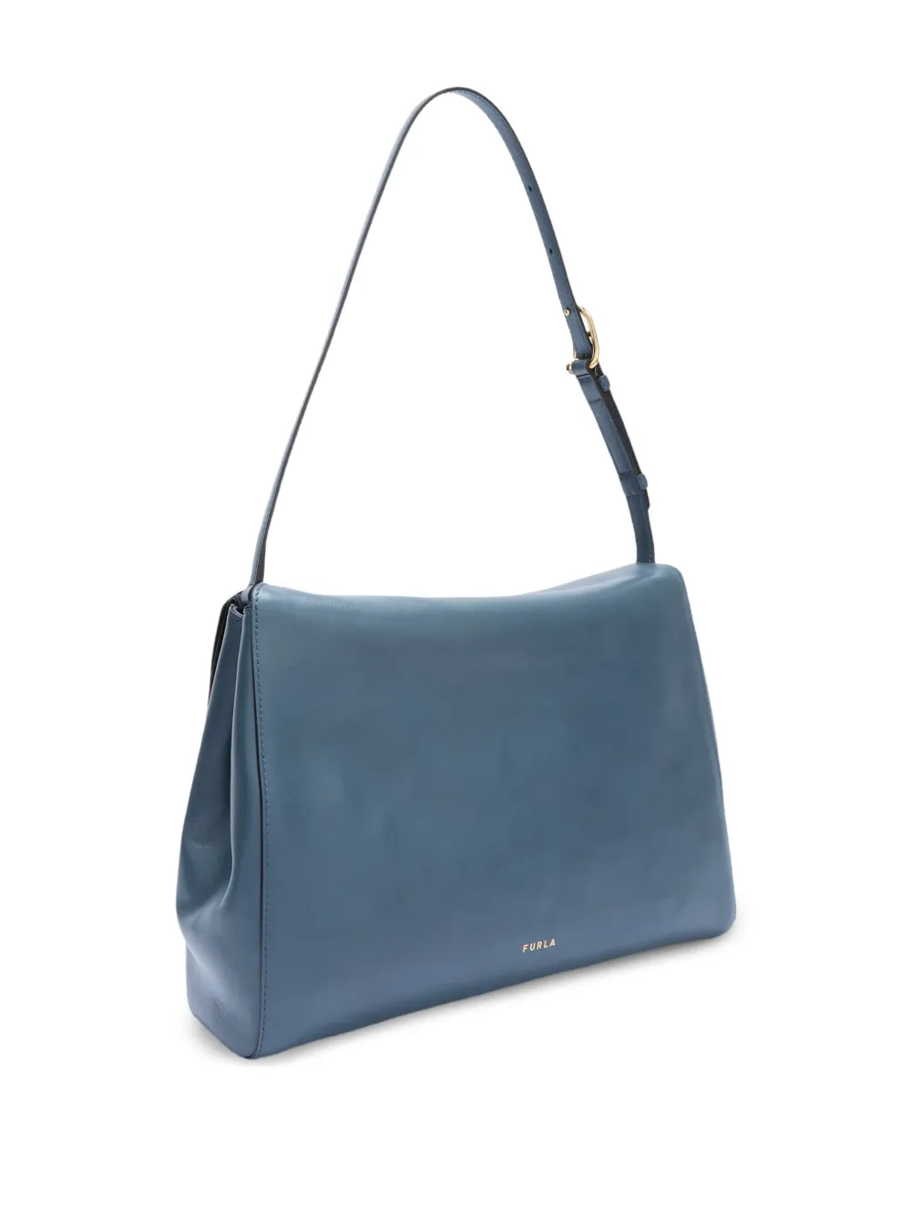 Furla Domus Flap schoudertas met hardware Blauw