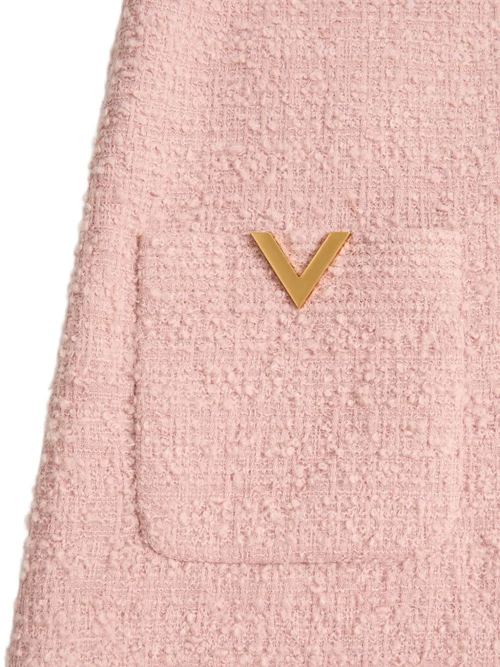 Valentino Short Dress With Bow And Pockets In Pink