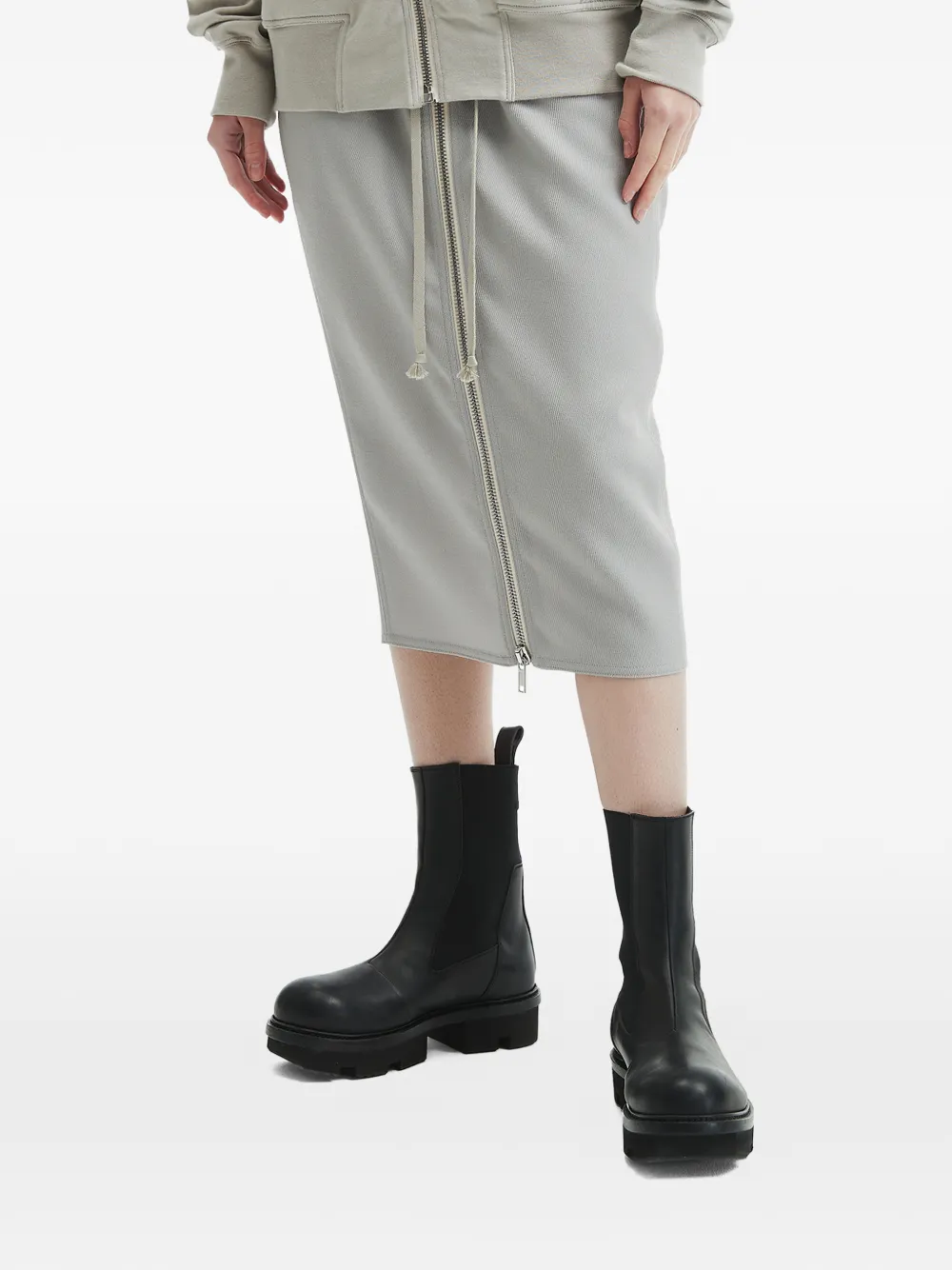 Rick Owens Gonna con coulisse - Grigio