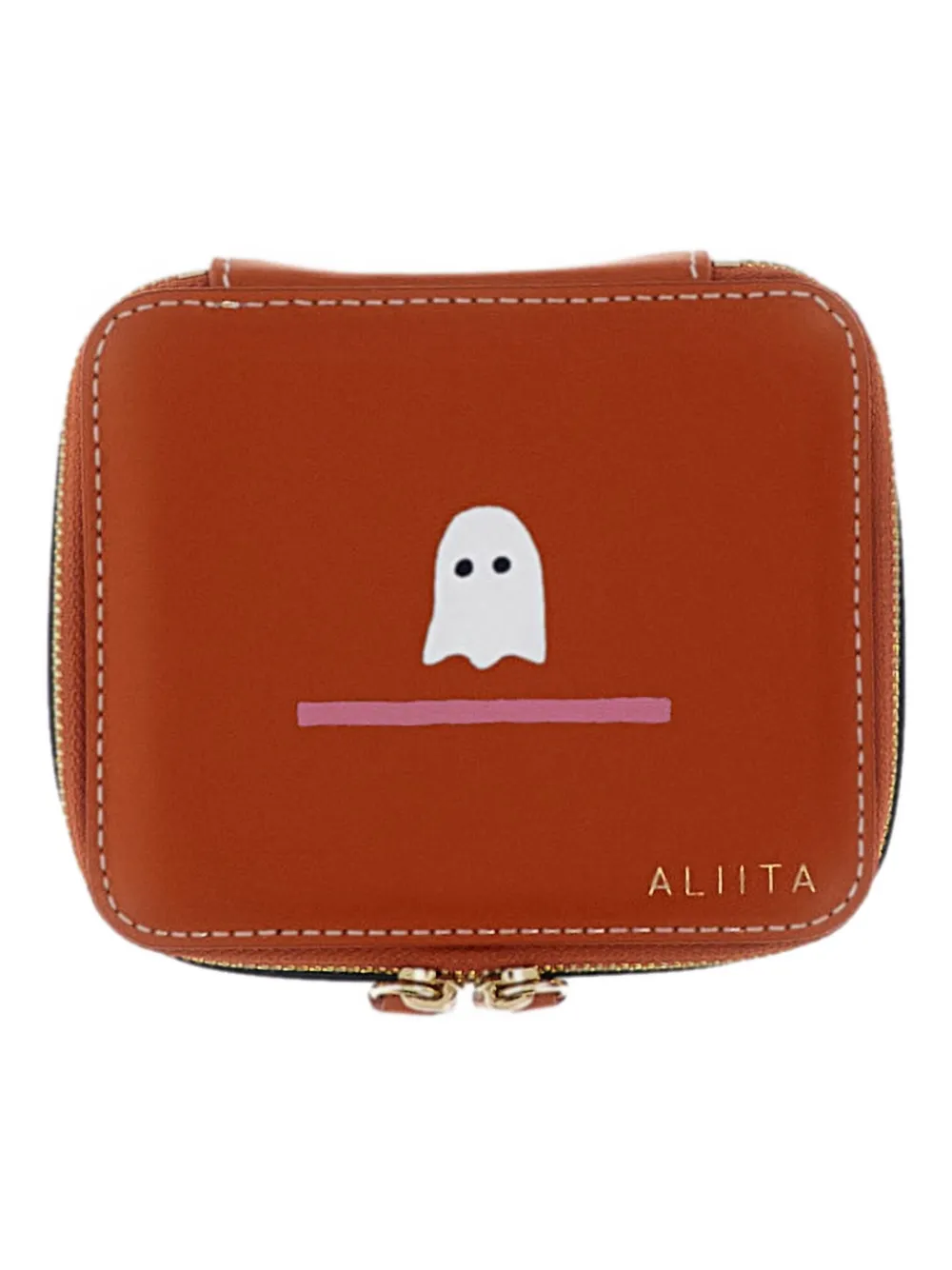 Aliita Fantasma Double-slider Jewellery Case In Brown
