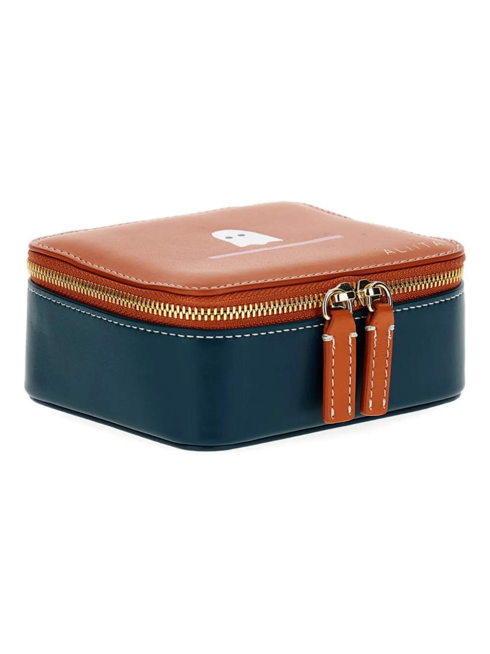 Aliita Fantasma Double-slider Jewellery Case In Brown