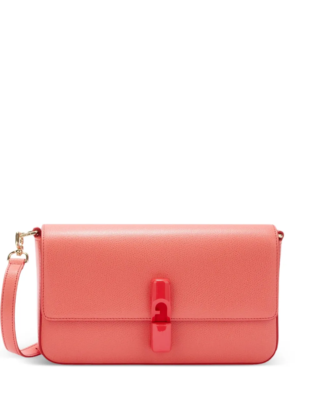 Furla Borsa a tracolla con dettaglio cilindrico in metallo - Rosa