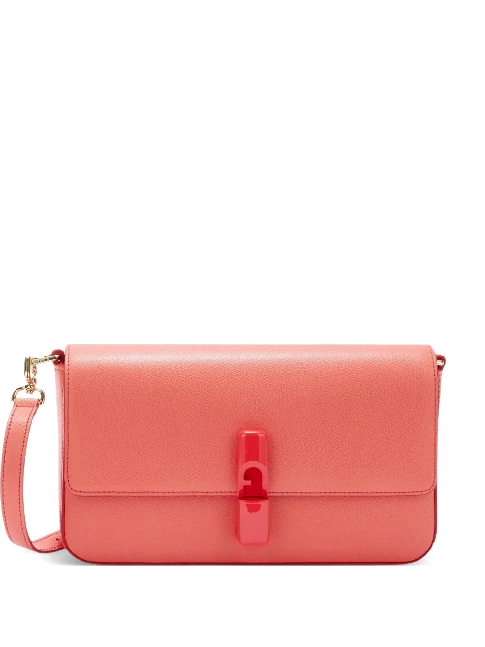 Furla Borsa a tracolla con dettaglio cilindrico in metallo - Rosa