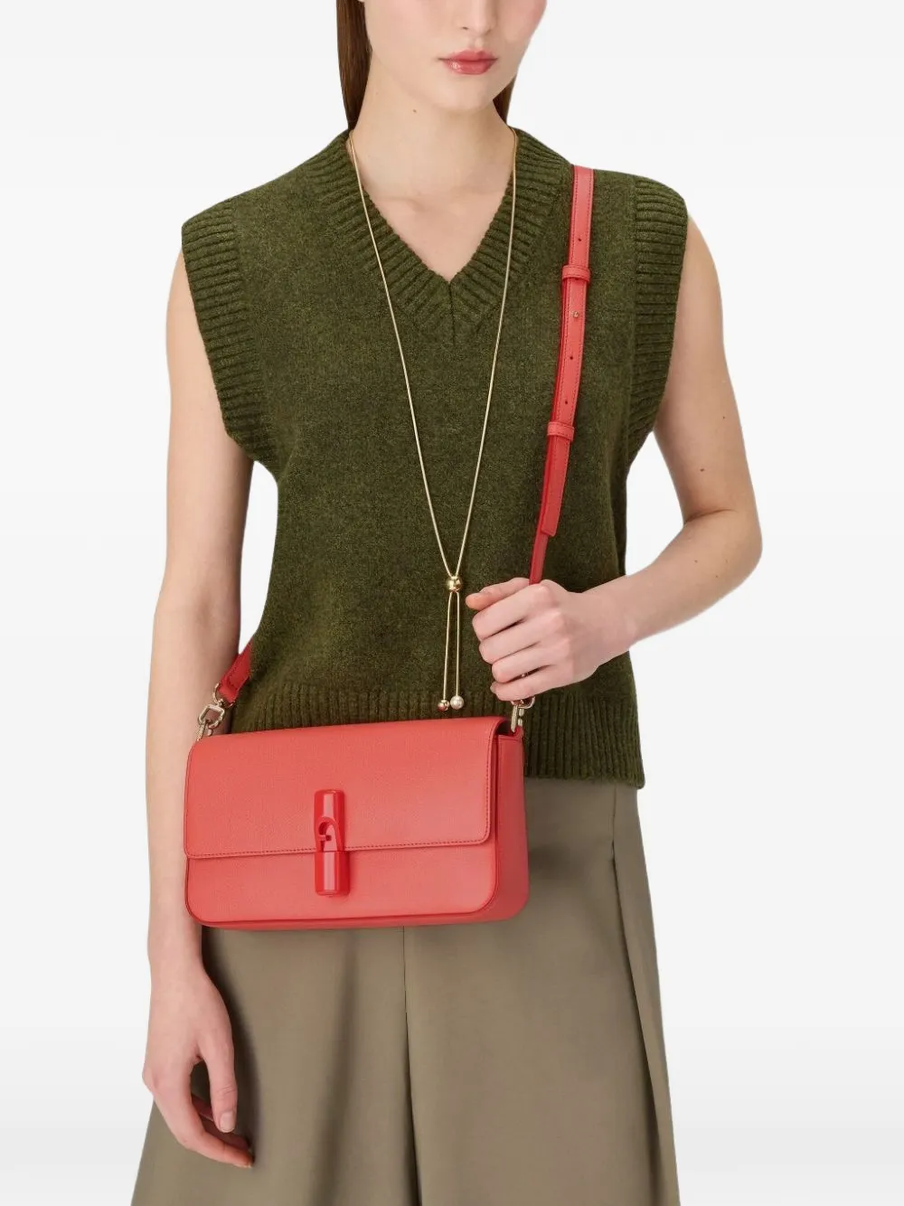 Furla Kleine Iride crossbodytas Roze