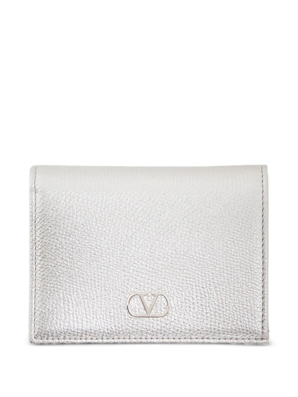 Valentino Vlogo Signature Wallet In Silver