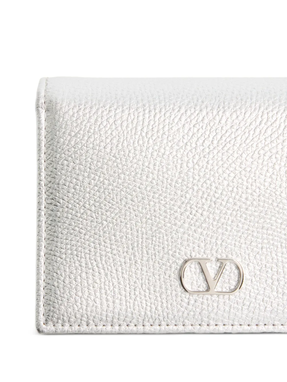 Valentino Vlogo Signature Wallet In Silver