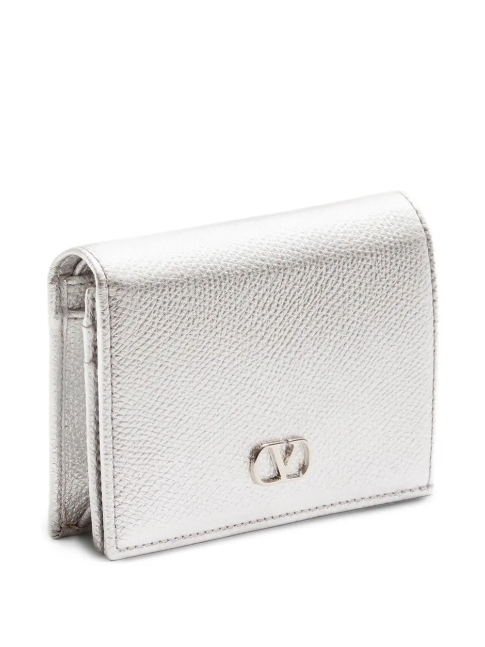 Valentino Vlogo Signature Wallet In Silver