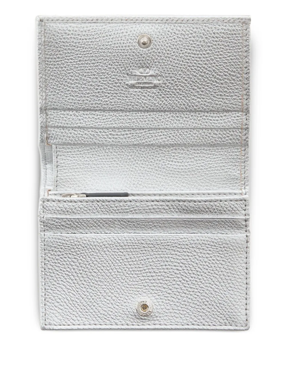 Valentino Vlogo Signature Wallet In Silver