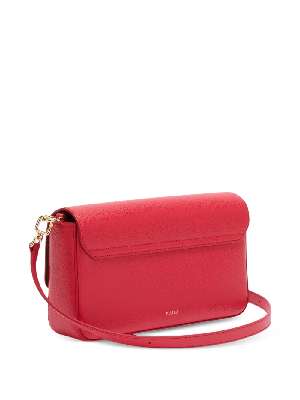 Furla Iride kleine leren crossbodytas Rood