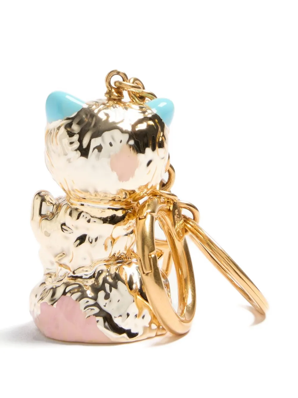 Valentino Le Chat De La Maison Keyring In Gold