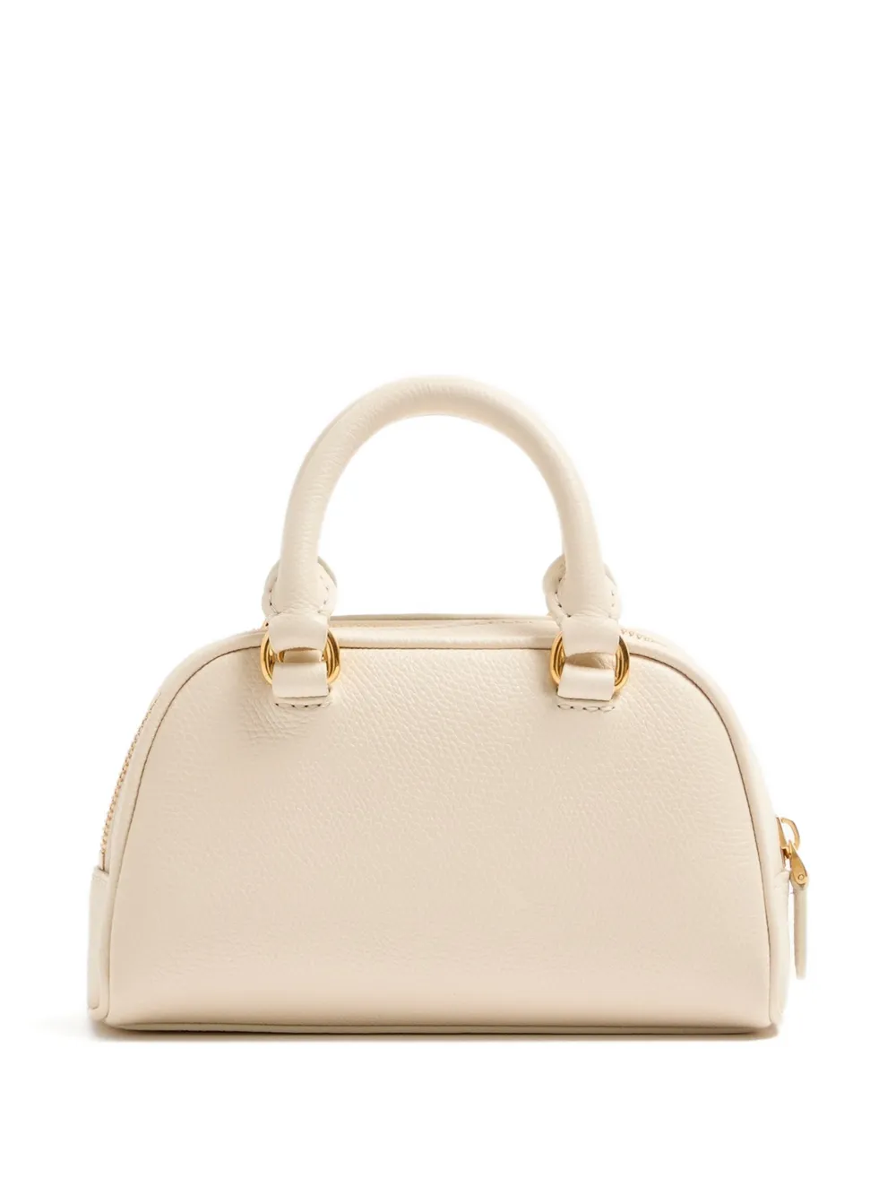 Valentino Garavani Bowling mini-shopper met logo Beige