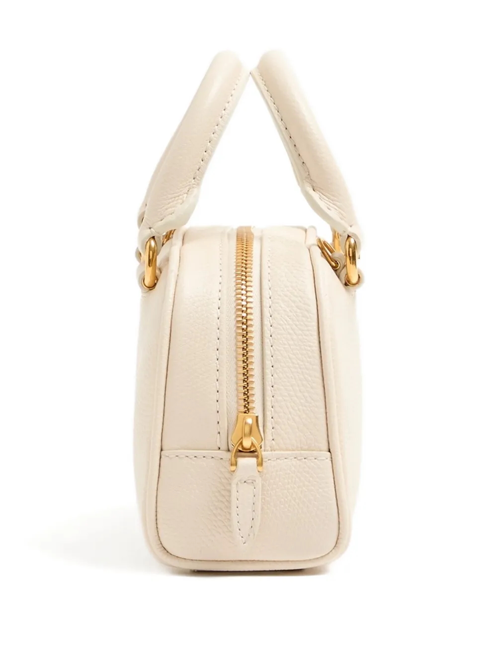 Valentino Garavani Bowling mini-shopper met logo Beige