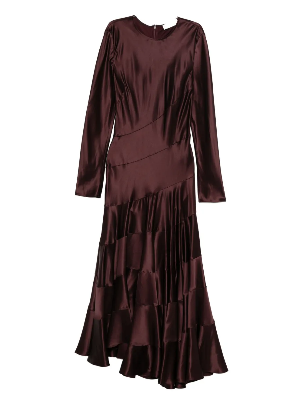 Tory Burch tiered panelled dress - Rosso