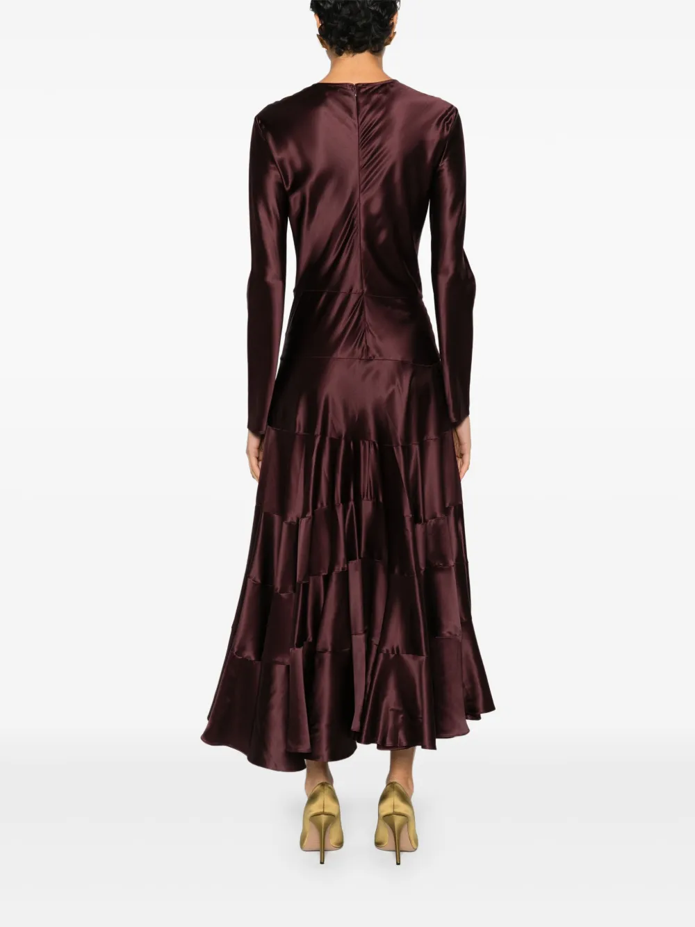 Tory Burch Gelaagde jurk met vlakken Rood