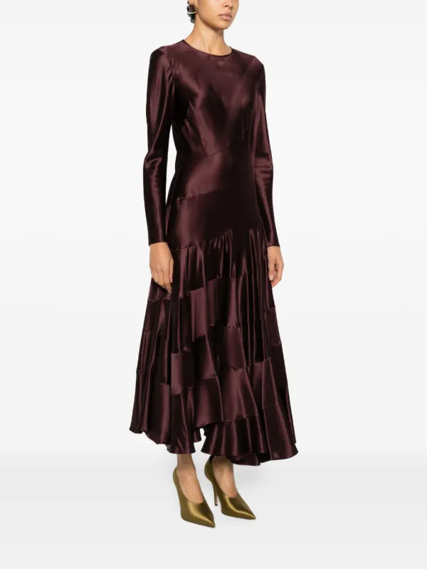 tory burch fall dresses Pauline Velvet Dress: Red Maxi Dress for Formal Wedding Guest