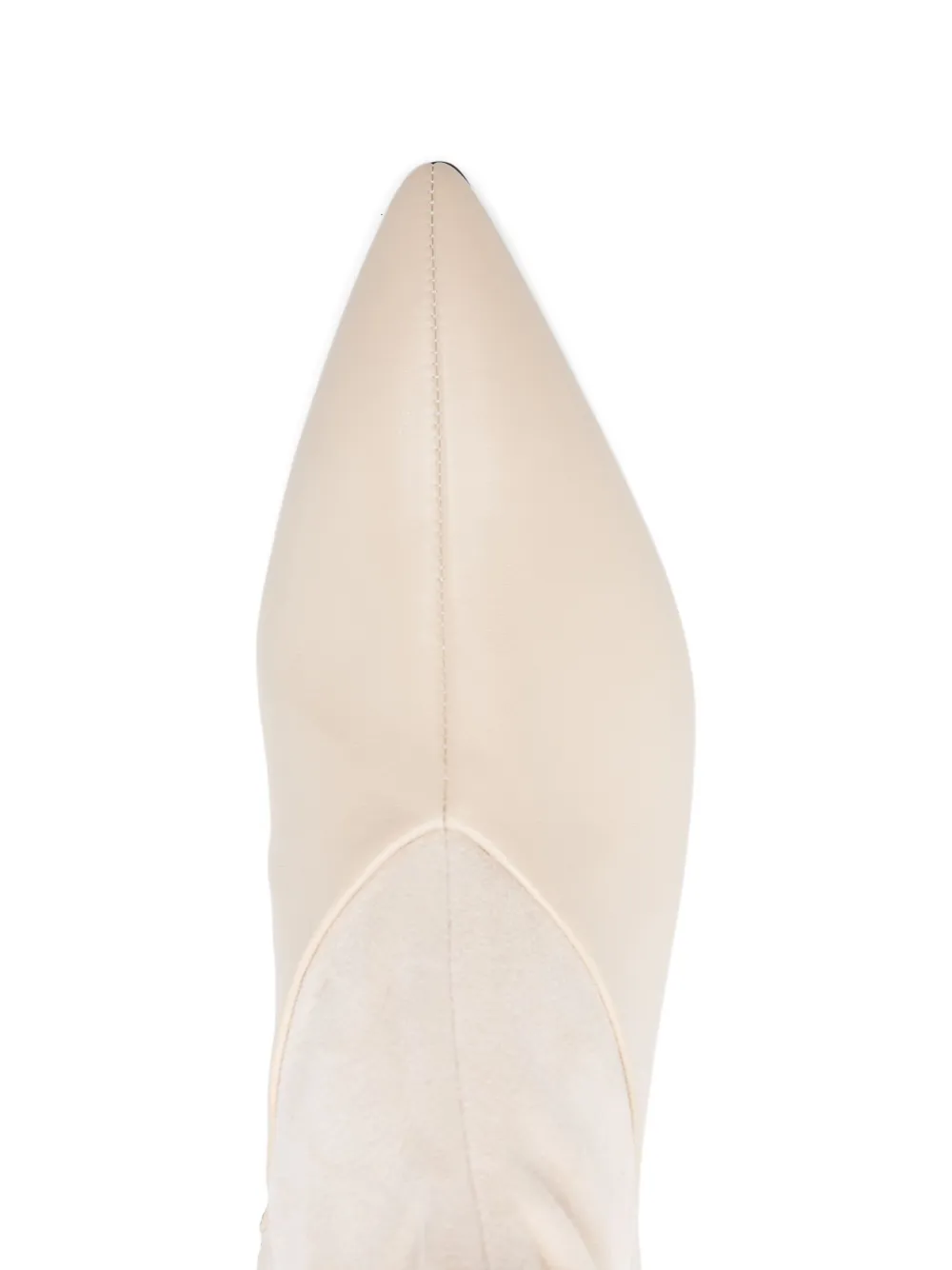 Sergio Rossi 25 mm Beak enkellaarzen met puntige neus Beige