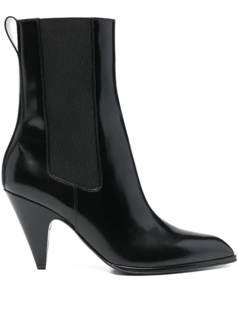 Sergio Rossi 85mm Beak pointed cone-heel boots