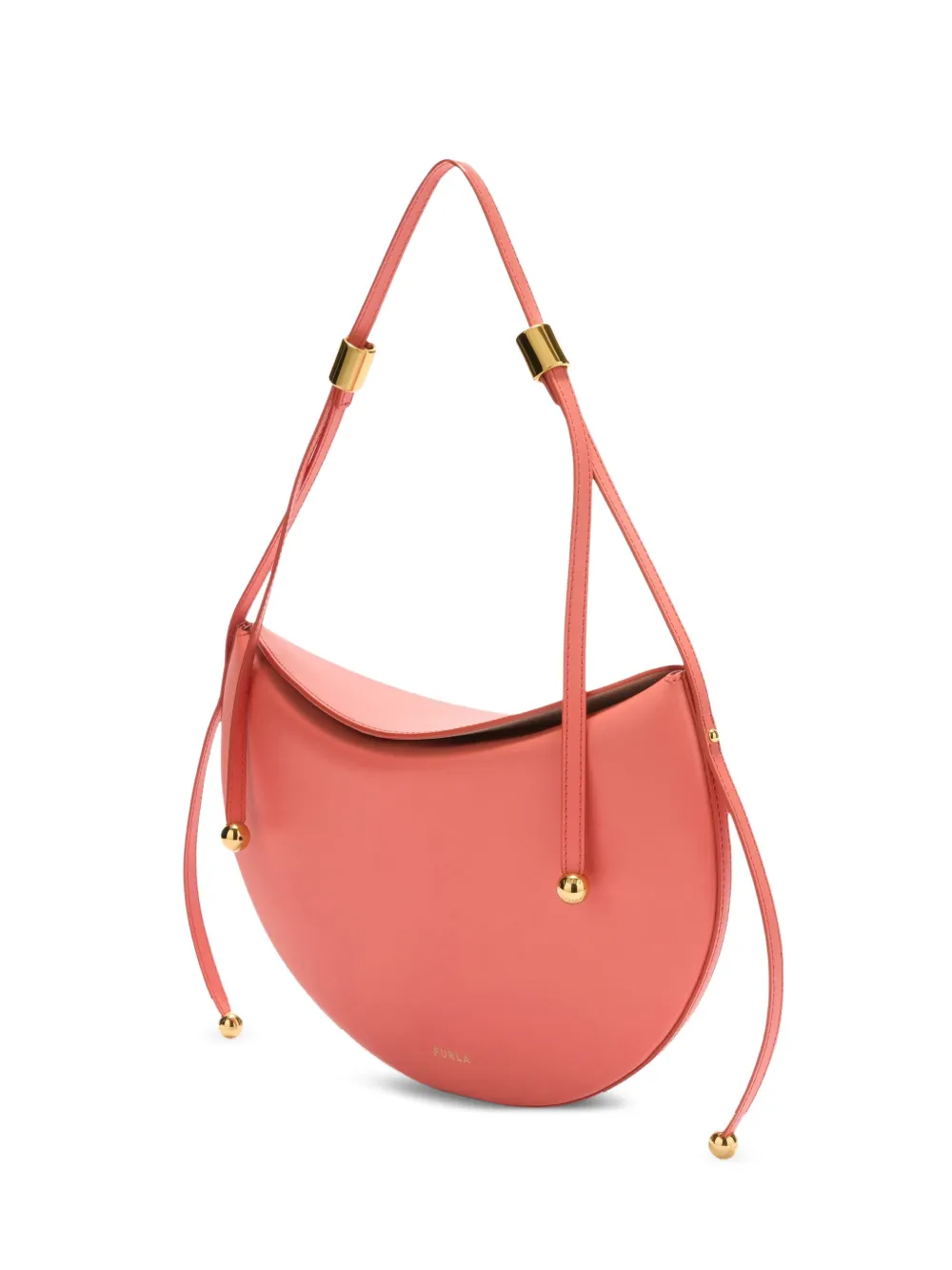 Furla Moonstone kleine leren schoudertas Roze