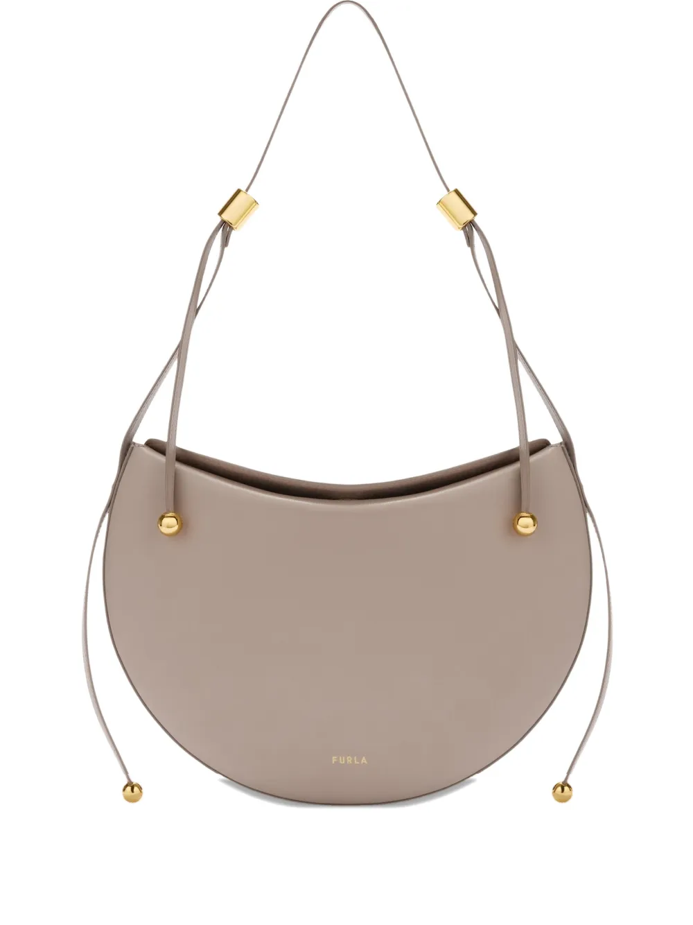 Furla Small Moonstone Shoulder Bag In Gray