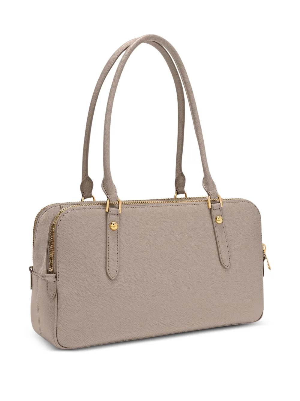 Furla Boston leren shopper - Grijs