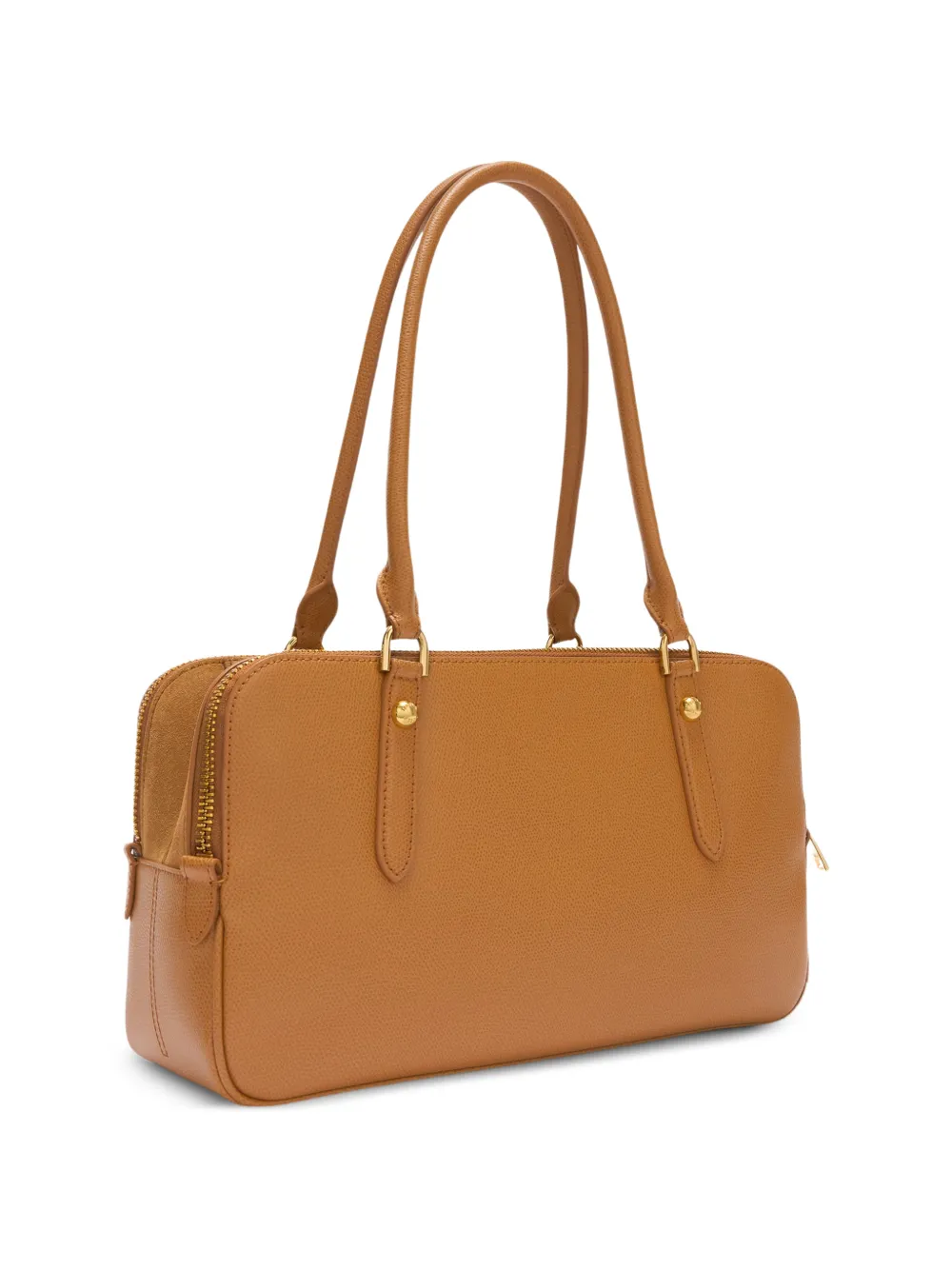 Furla Boston leren shopper Bruin