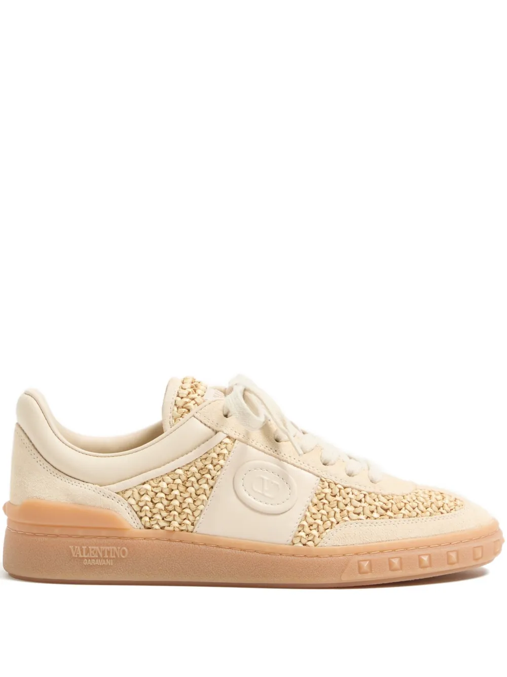 Valentino Garavani Upvillage geweven VLogo sneakers Beige