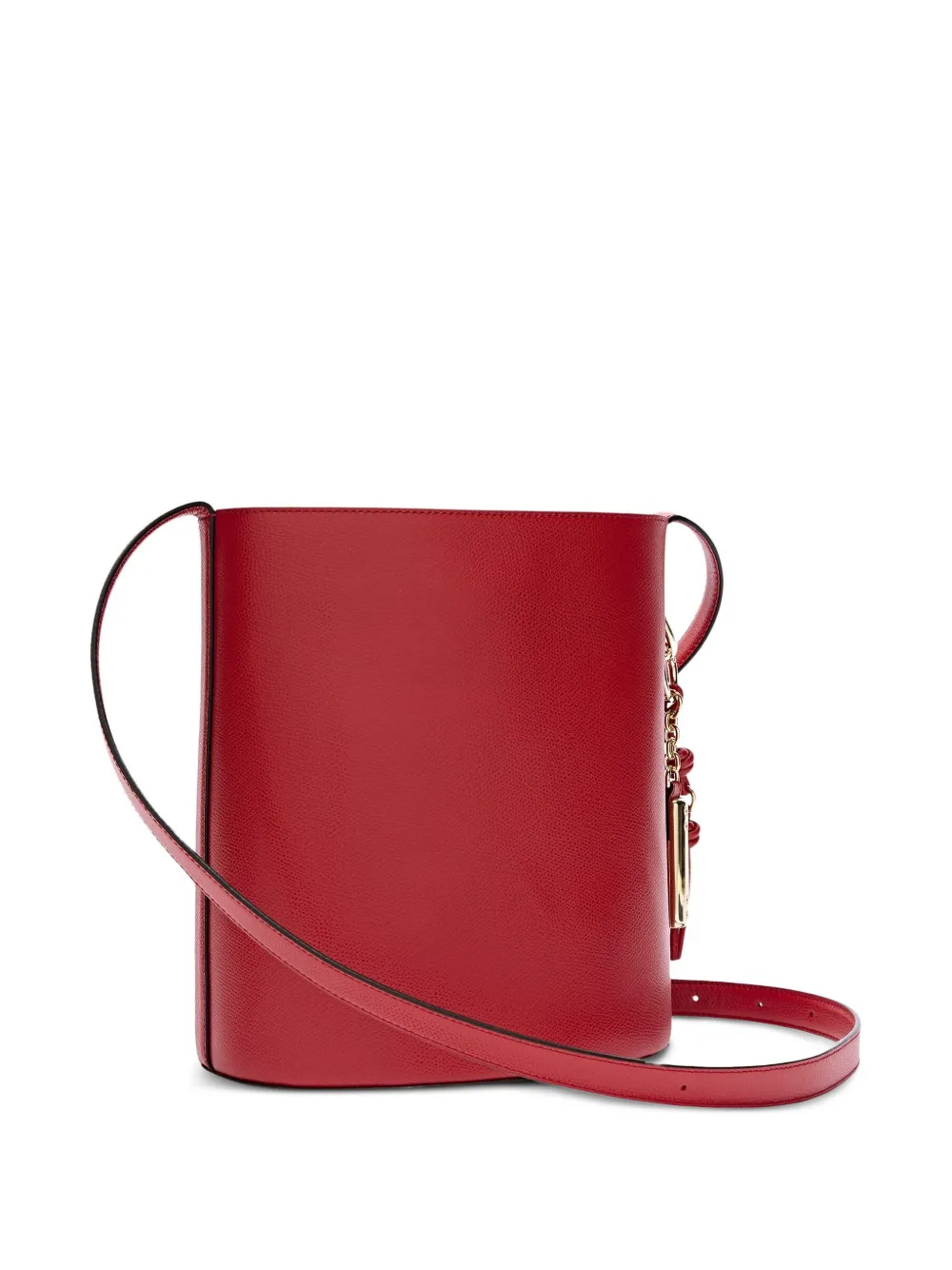  Furla Roxie Charm Printed Leather Bucket Bag - Red 