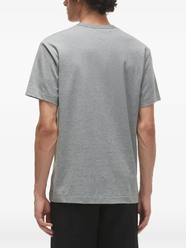 Comme Des Garçons Play Heart Cotton T-shirt | Grey | FARFETCH