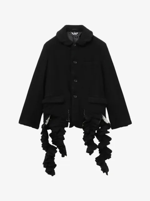 Black Comme Des Garçons ruffled jacket